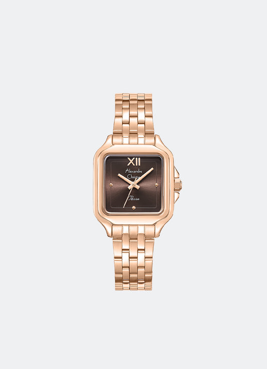 Passion Ladies Band Quartz Rose Gold Brown Dial 28.5mm - AC2B55LHBRGBO