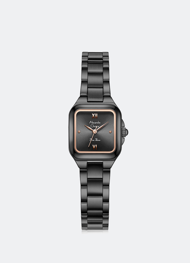 Alexander Christie Passion Ladies Band Quartz Black Black Dial