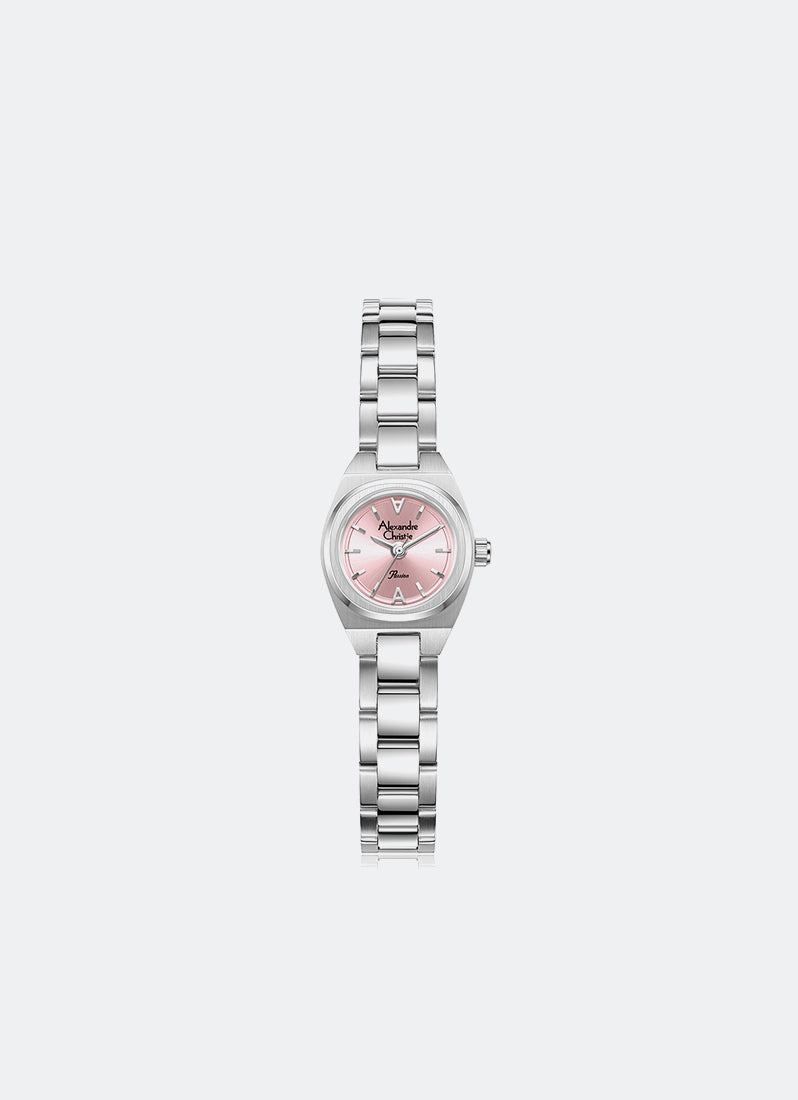 Alexander Christie Passion Ladies Band Quartz Silver Blush Dial 19.5 mm