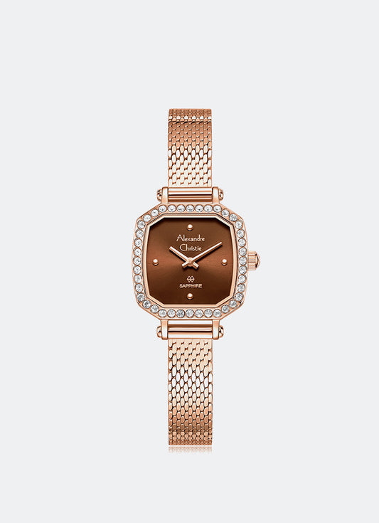 Passion Ladies Band Quartz Rose Gold Brown Dial 21 mm x 28 mm AC2B72LHBRGBO