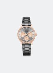 Passion Boyfriend Grey Dial Rose Gold Stainless Steel Black - 33mm AC2B92BFBGRGR