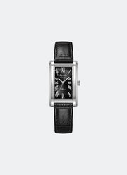 Passion Ladies Black Dial Silver Stainless Steel Black Leather - 20mm x 35mm AC2B94LHLSSBA