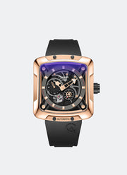 Automatic Men Black Grey Dial Rose Gold Stainless Steel Black Rubber - 42mm x 47mm AC3030GARBRBA