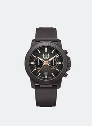 Star Wars Obi-Wan Kenobi Limited Edition Gift Set Chronograph Men Black with Rose Gold & Green Accents Black Eco Ceramic Black Premium Rubber - 43mm AC6141MCROB1
