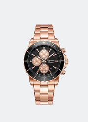 25th Anniversary Limited Edition Chronograph Men Black & Rose Gold Dial – 42mm AC6141XXVMRGBA