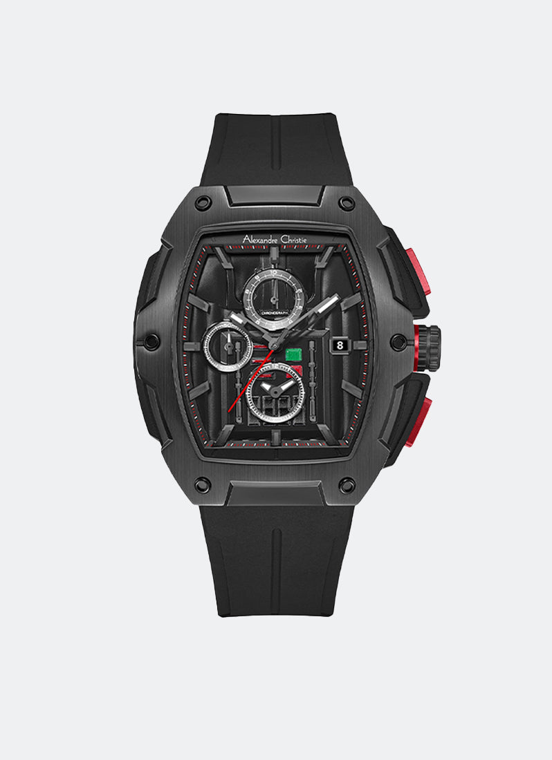 Star Wars R2-D2 Limited Edition Men Black Dial Black Stainless Steel Black Premium Rubber Polymer 46mm x 49.5mm AC6629MCRDV2
