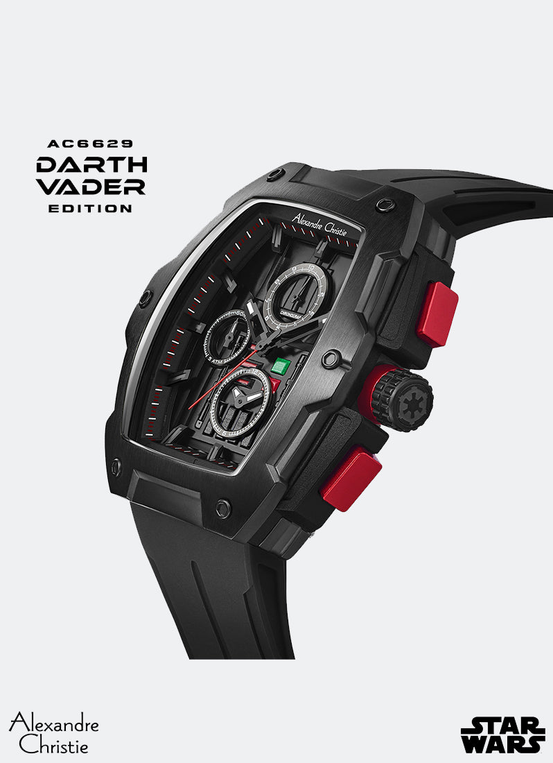Star Wars R2-D2 Limited Edition Men Black Dial Black Stainless Steel Black Premium Rubber Polymer 46mm x 49.5mm AC6629MCRDV2