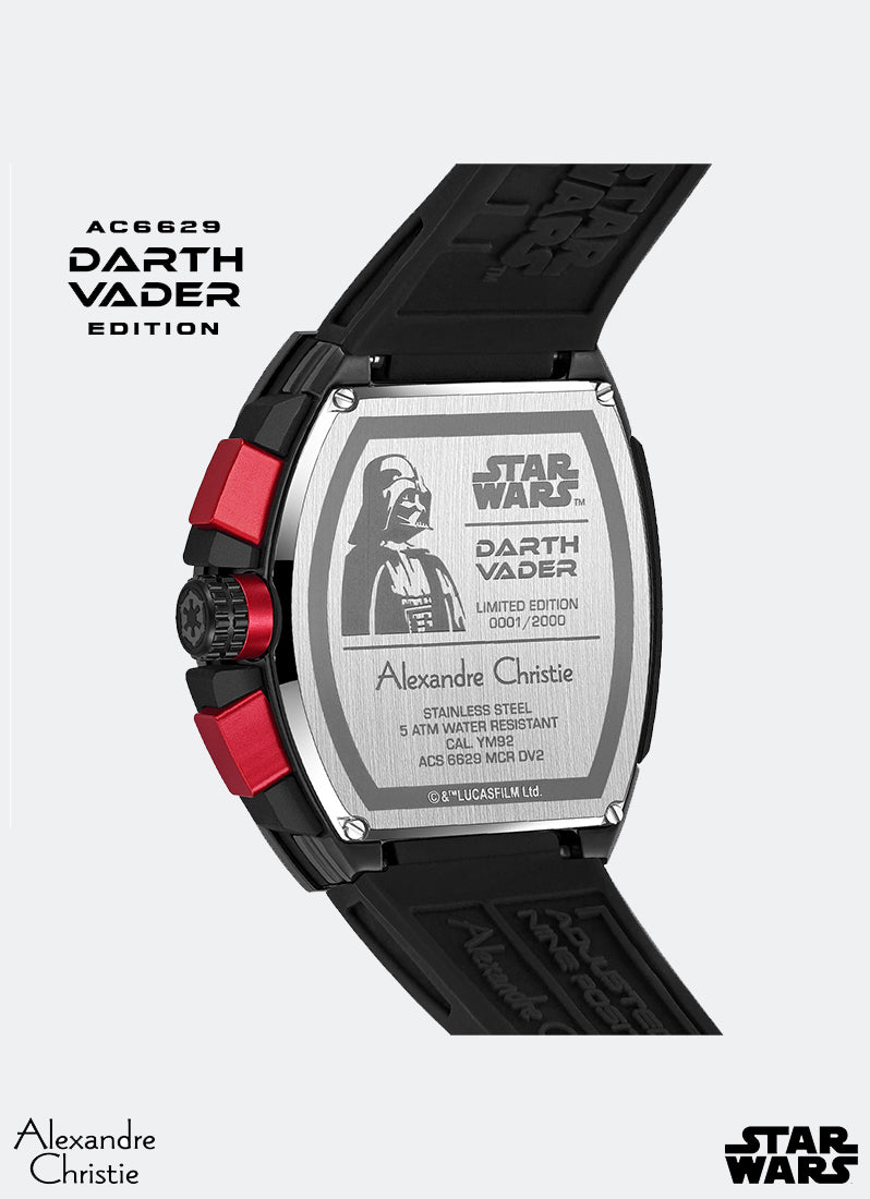 Star Wars R2-D2 Limited Edition Men Black Dial Black Stainless Steel Black Premium Rubber Polymer 46mm x 49.5mm AC6629MCRDV2