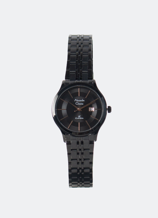Classic Steel Ladies Band Date Black Black Dial 31mm - AC8348LDBIPBARG