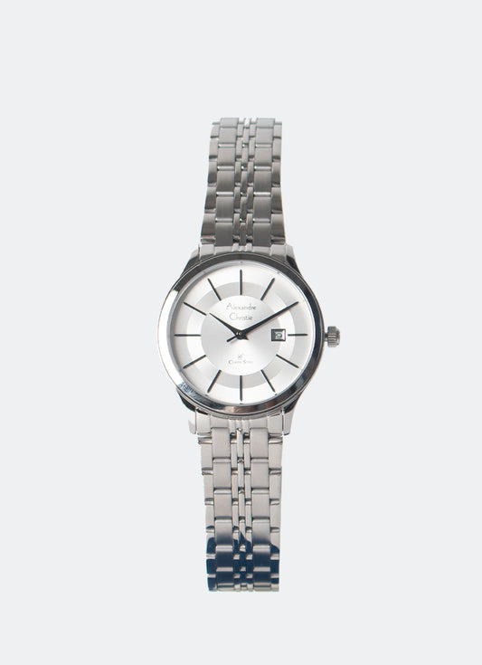 Classic Steel Ladies Band Date Silver Silver Dial 31mm - AC8348LDBSSSL