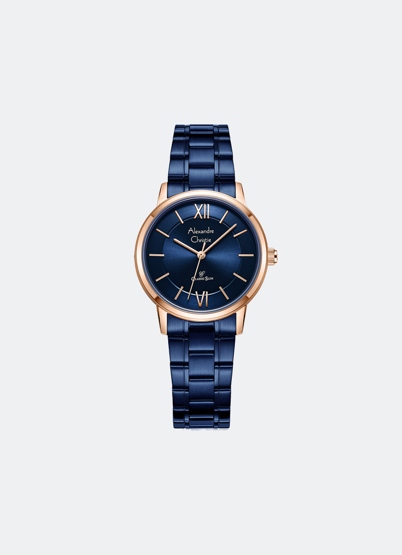 Asteria Ladies Black Dial Black 3- link Strap 30mm - AC8610LHBIPBARG