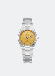 Sapphire Ladies Band Date Silver Yellow Dial 32 mm AC8697LDBSSYL