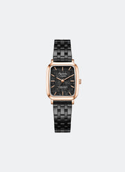 Classic Steel Ladies Black Pattern Dial Rose Gold Stainless Steel Black 5-Link - 24mm x 34mm AC8699LHBBRBA1