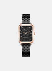 Classic Steel Men Black Pattern Dial Rose Gold Stainless Steel Black 5-Link - 28mm x 40mm AC8699MHBBRBA1