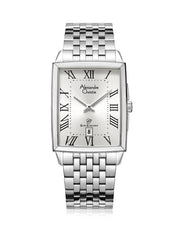 Classic Steel Men Silver Roman Numeral Date Dial Silver 7-link Strap 29mm x 44.6mm - AC8708MDBSSSLRM