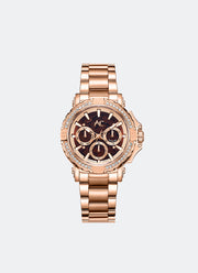 AC Collection Boyfriend Rose Gold Brown Dial Rose Gold Stainless Steel Rose Gold Bracelet - 36mm AC9205BFBRGBODR
