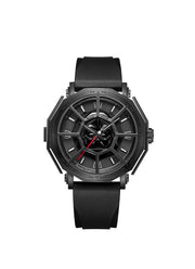 Star Wars Darth Vader Limited Edition Gift Set Men Black & White Dial Open Case Stainless Steel Black Premium Rubber - 47mm AC9205MHRDV1