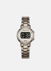 AC DiGi Ladies Champagne Dial Gunmetal Stainless Steel Gunmetal Bracelet - 30mmAC9497LHBIGGR