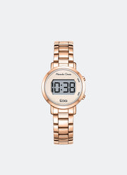 AC DiGi Ladies Cream Dial Rose Gold Stainless Steel Rose Gold Bracelet - 30mm AC9497LHBRGRG