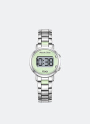AC DiGi Ladies Light Mint Green Dial Silver Stainless Steel Two-tone Bracelet - 30mm AC9497LHBSSLE