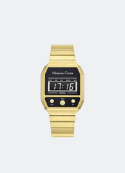 AC DiGi Ladies Gold Dial Gold Stainless Steel Gold Bracelet - 33mm x 40.5mm AC9498LHBGPBA