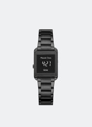 AC DiGi Ladies Black Dial Black Stainless Steel Black Bracelet - 22.5mm x 30mm AC9499LHBIPBA