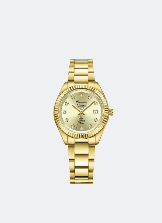 Passion Ladies Date Band Gold Gold Dial 31mm - ACF2A83LDBGPIV