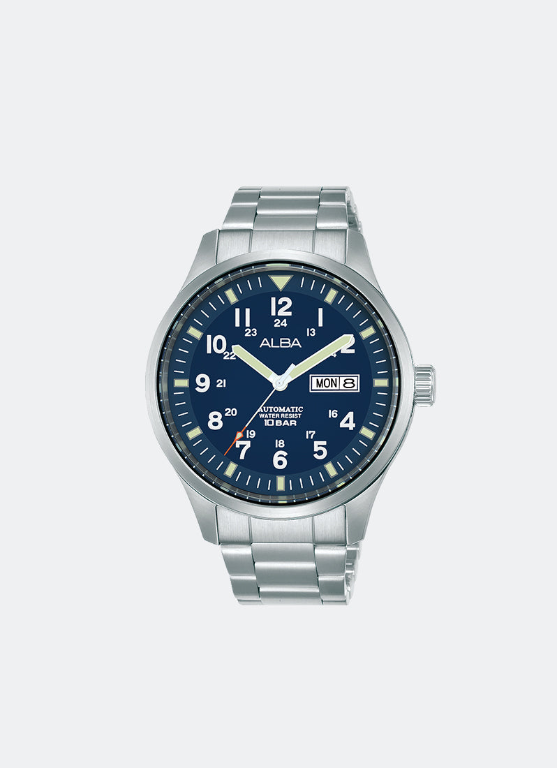 Mechanical Automatic Men Blue Dial Silver Stainless Steel 42mm - AL4211