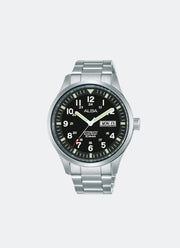 Mechanical Automatic Men Black Dial Silver Stainless Steel 42mm - AL4213