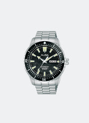 Flagship Automatic Men Black Dial Silver Stainless Steel 44.5mm - AL4743