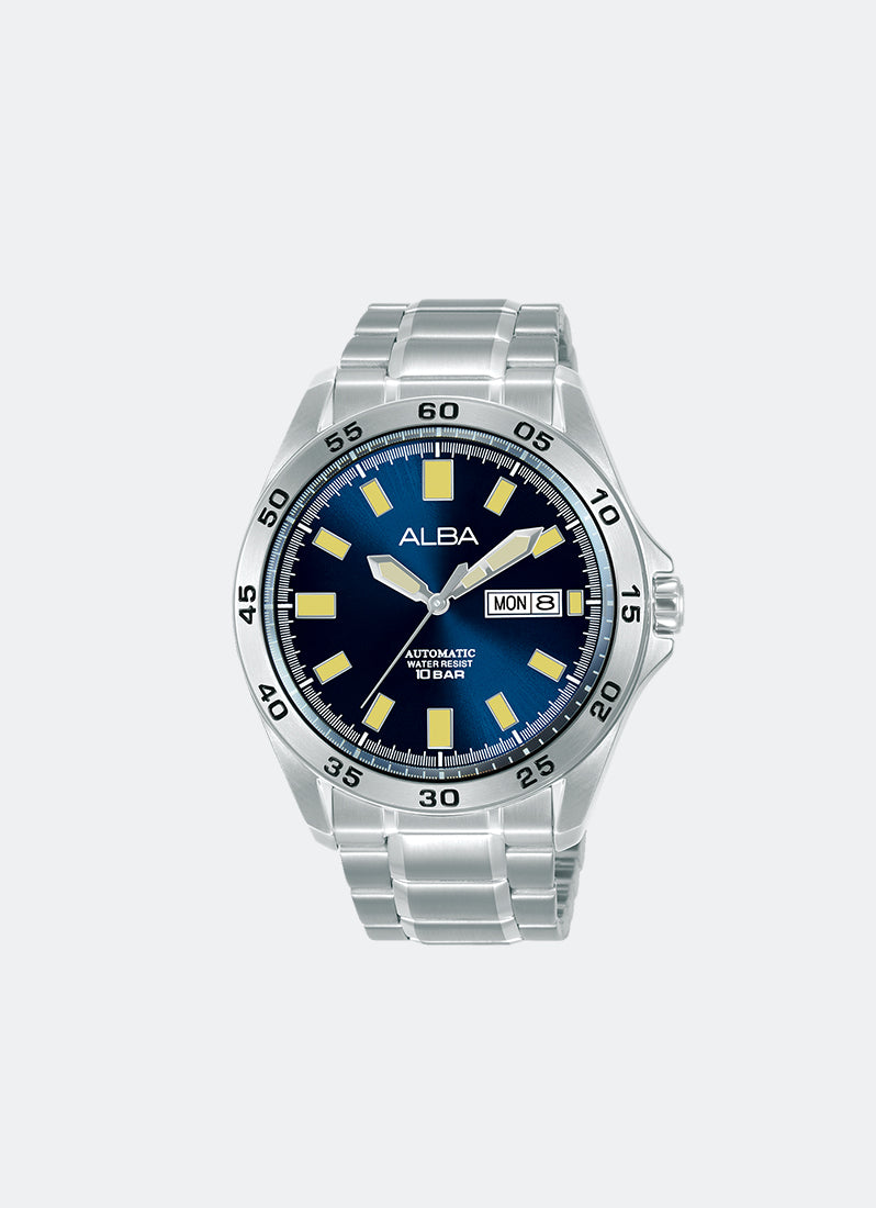 Alba Men Mechanical Blue Dial Stainless steel Strap 43mm AL4749