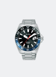 Alba Men Mechanical Black Dial Stainless steel Strap 43mm AU4071