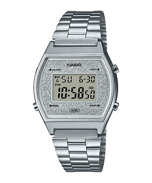 Casio Digital Silver Stainless Steel Strap 35mm Unisex