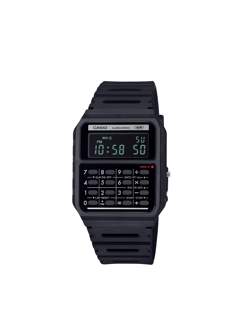 Jam Tangan Casio Digital Black Bio-based resin Strap