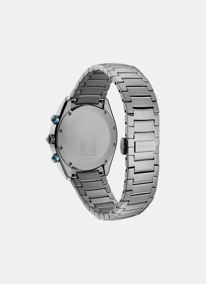 D1 Milano Chronograph Bracelet Essential Black Caseback