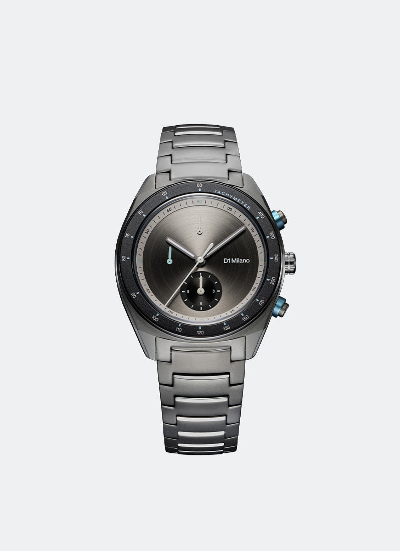 D1 Milano Chronograph Bracelet Essential Black Front