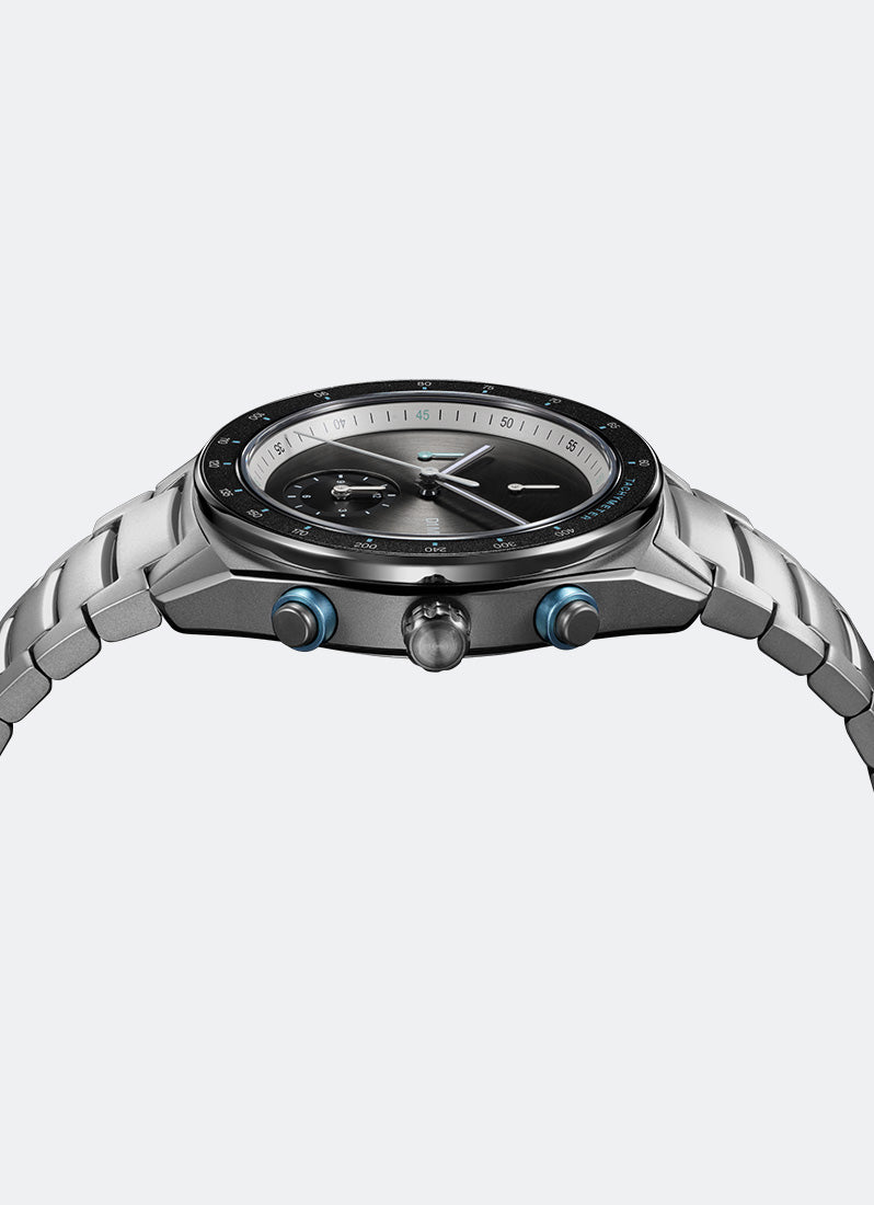 Jam Tangan D1 Milano Chronograph Bracelet Essential Black D1-CHBJ21