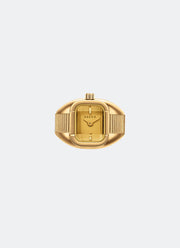 Cincin Breda Nocturne Time Ring Amber Dial Deep Gold Band 1755A