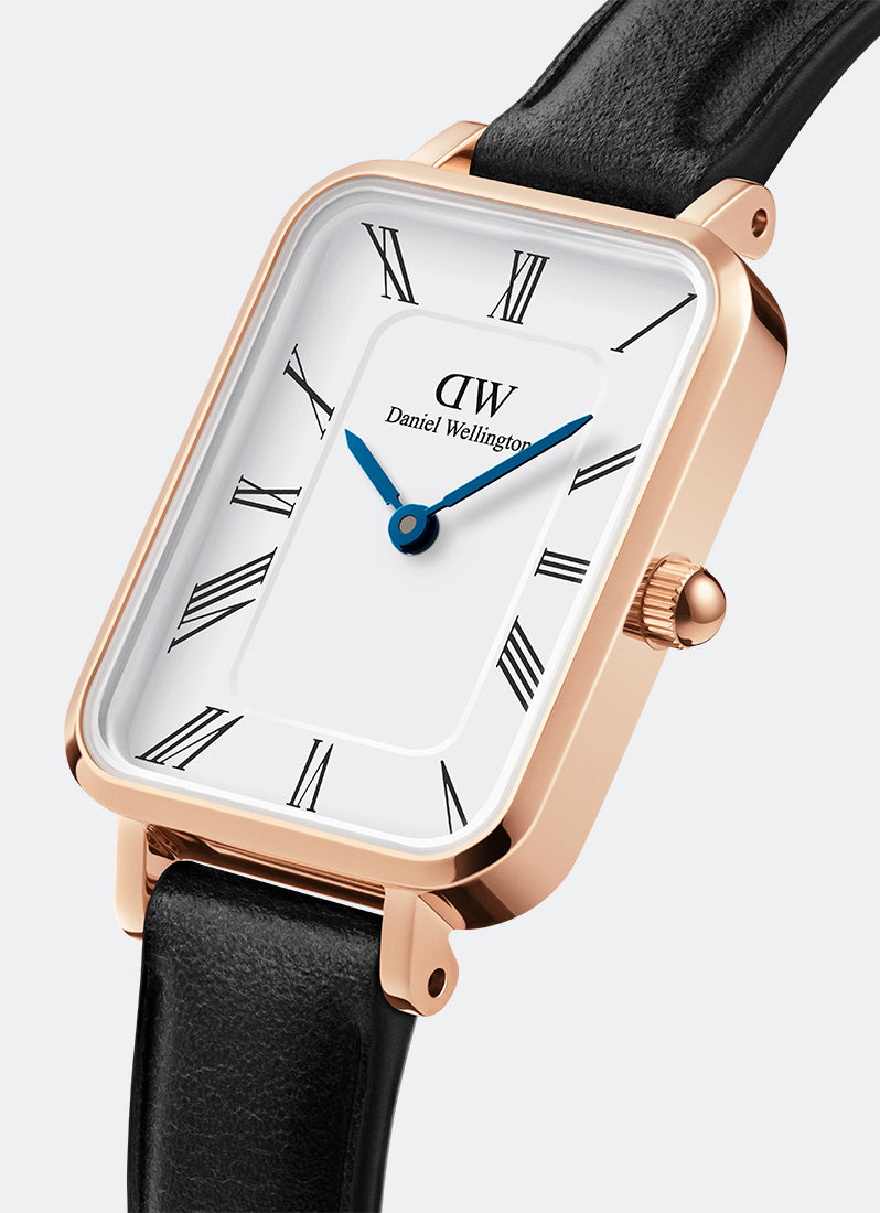 Jam Tangan Daniel Wellington Quadro Roman numerals 20x26 Sheffield RG white DW00100689
