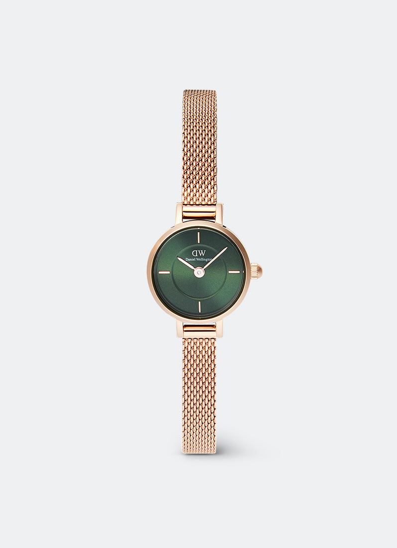 Petite Mini Green Melrose Rose Gold (19) - DW00100742