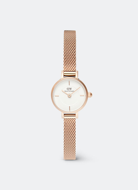 Petite Mini White Melrose Rose Gold (19) - DW00100744