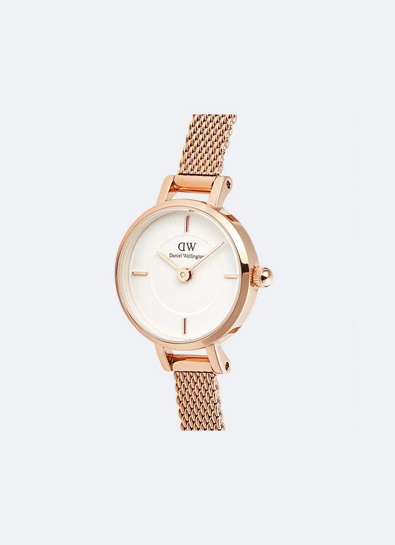 Petite Mini White Melrose Rose Gold (19) - DW00100744