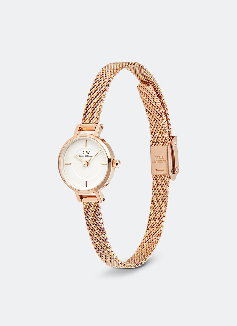 Petite Mini White Melrose Rose Gold (19) - DW00100744