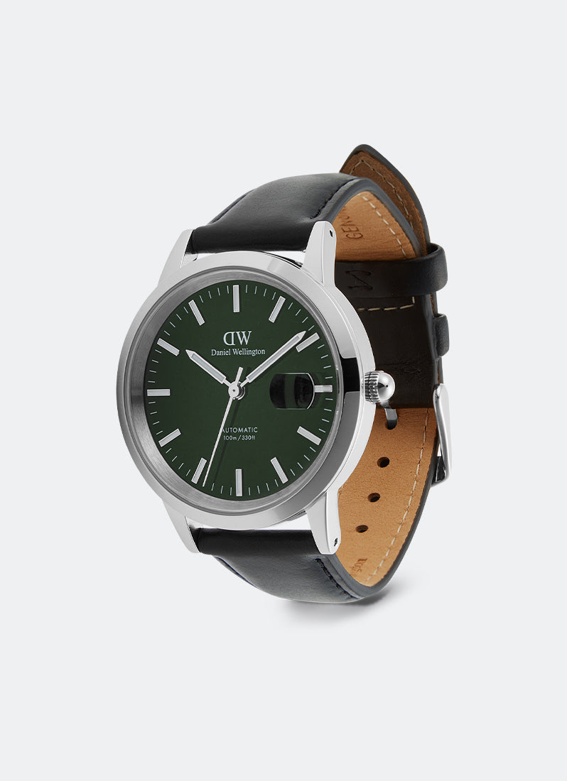 Iconic Green Enamel Automatic Sheffield Silver (40) - DW00100756