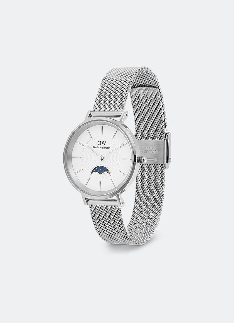 Petite Moonphase White Sterling Silver (32) - DW00100772