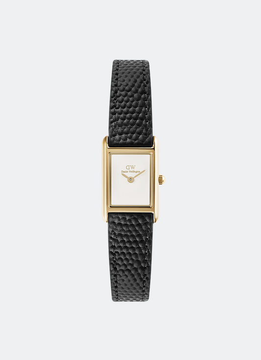 Daniel Wellington Bound Mini Black Lizard Gold (17mm x 25.9mm) Front