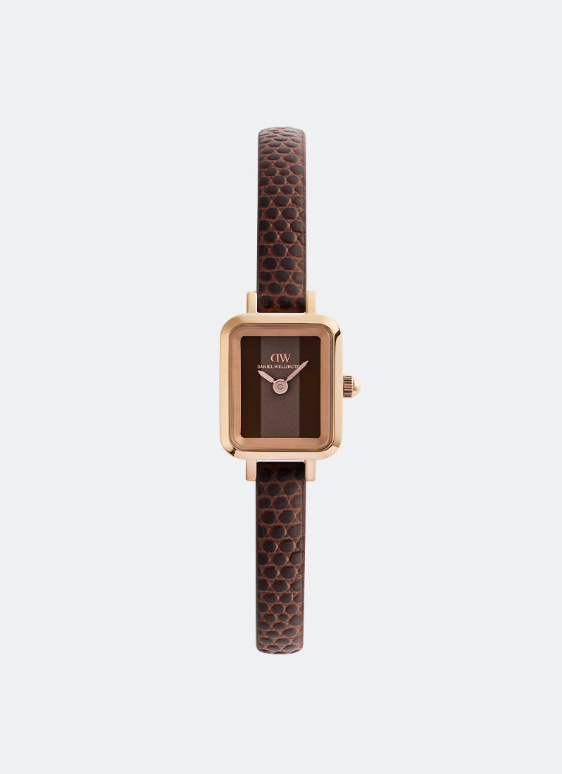 Quadro Mini Padstow Brown Lizard Rose Gold (15.4x18.2) DW00100959