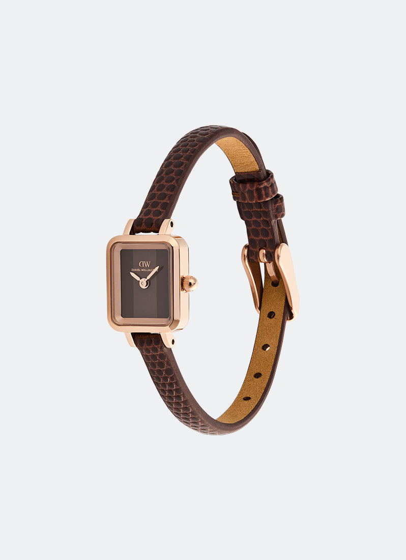 Quadro Mini Padstow Brown Lizard Rose Gold (15.4x18.2) DW00100959