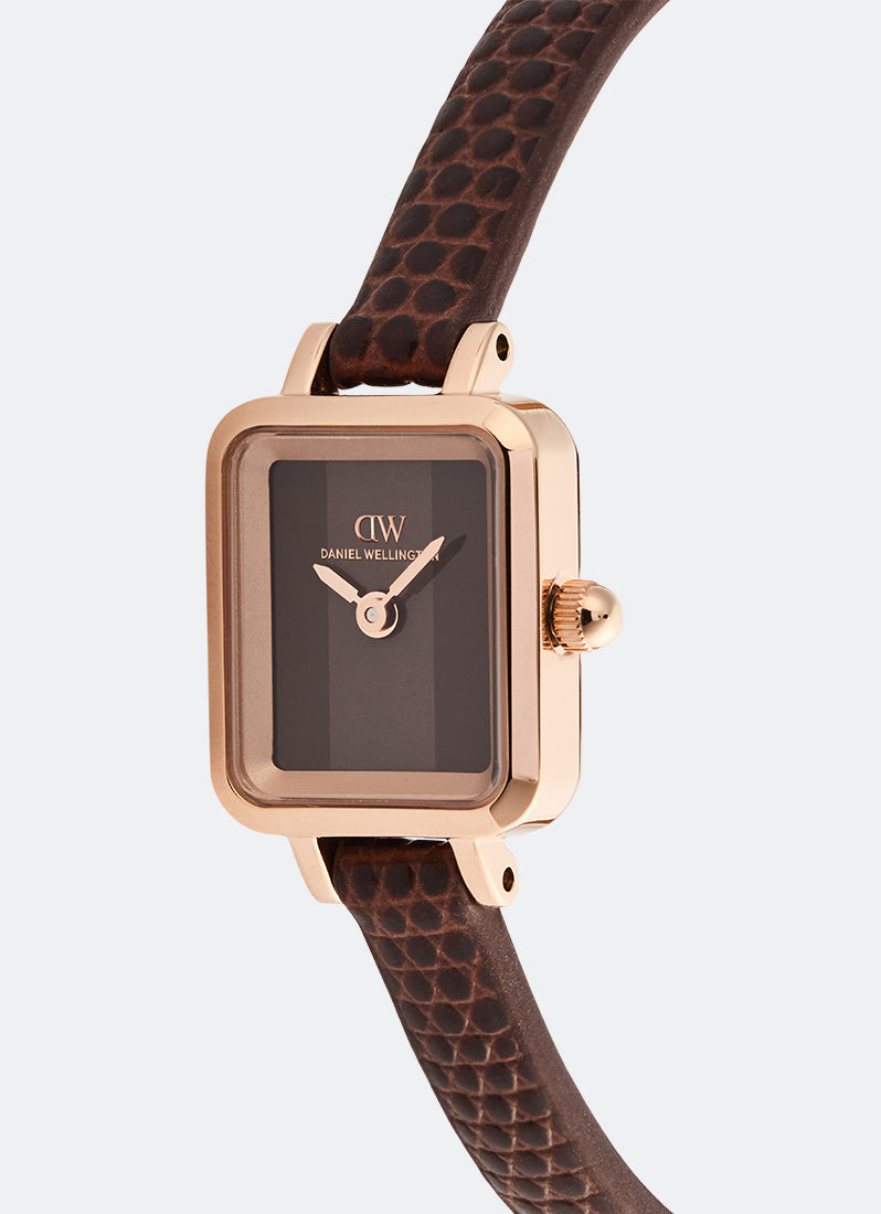 Quadro Mini Padstow Brown Lizard Rose Gold (15.4x18.2) DW00100959