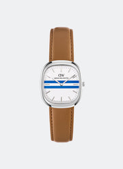 Cort White-Blue Brown Leather Silver (30x38) DW00100989